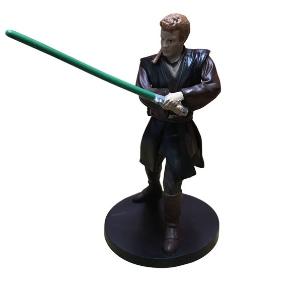Star Wars Anakin Skywalker Action Figure With Green Lightsaber 3 1/2" JediMaster - Picture 1 of 8